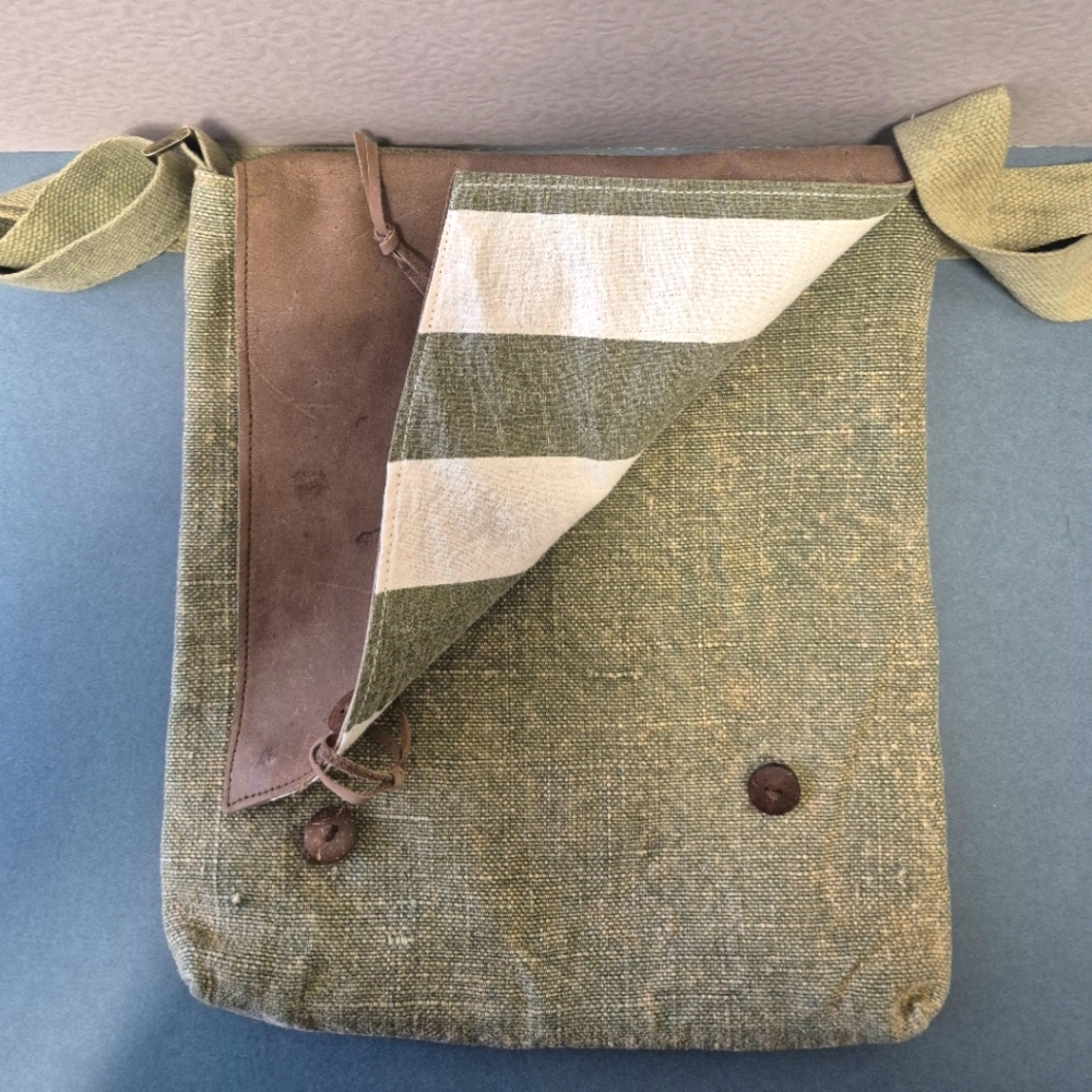 Green and Brown Unisex Messenger Style Bag - Boho - Hipster - Crossbody